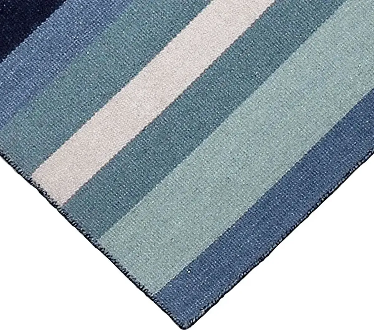 Shirnul Blue 7'6 x 9'6 Indoor/Outdoor Rug