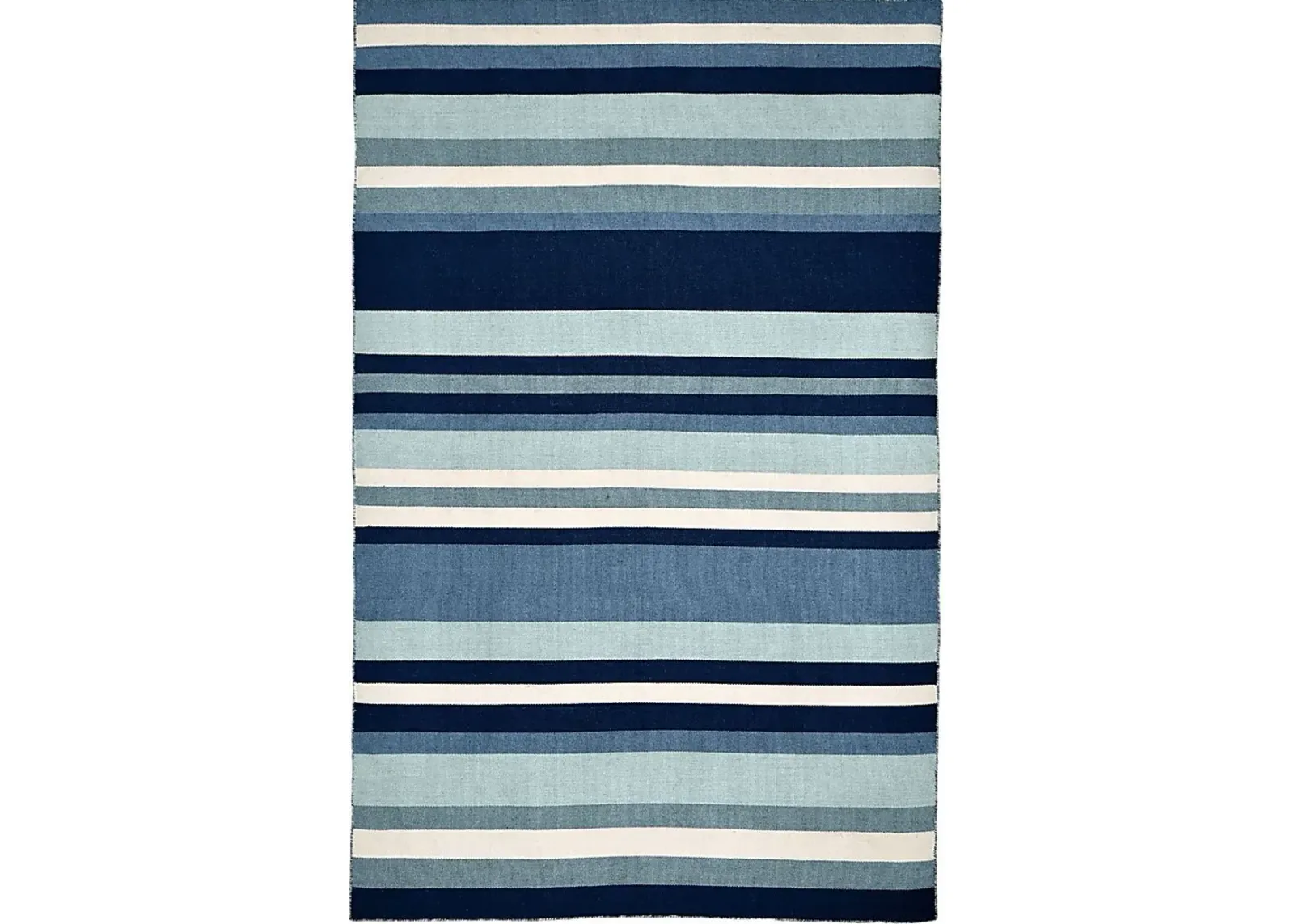 Shirnul Blue 7'6 x 9'6 Indoor/Outdoor Rug