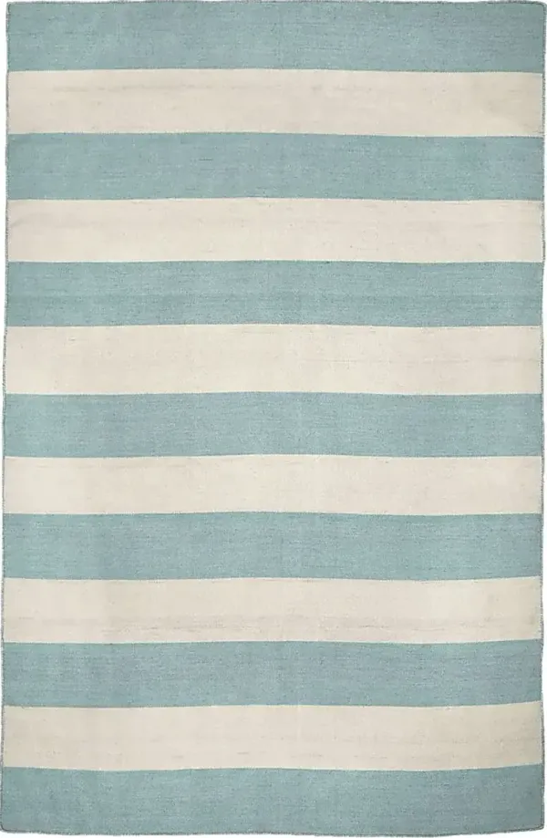 Lorahorn Blue 7'6 x 9'6 Indoor/Outdoor Rug