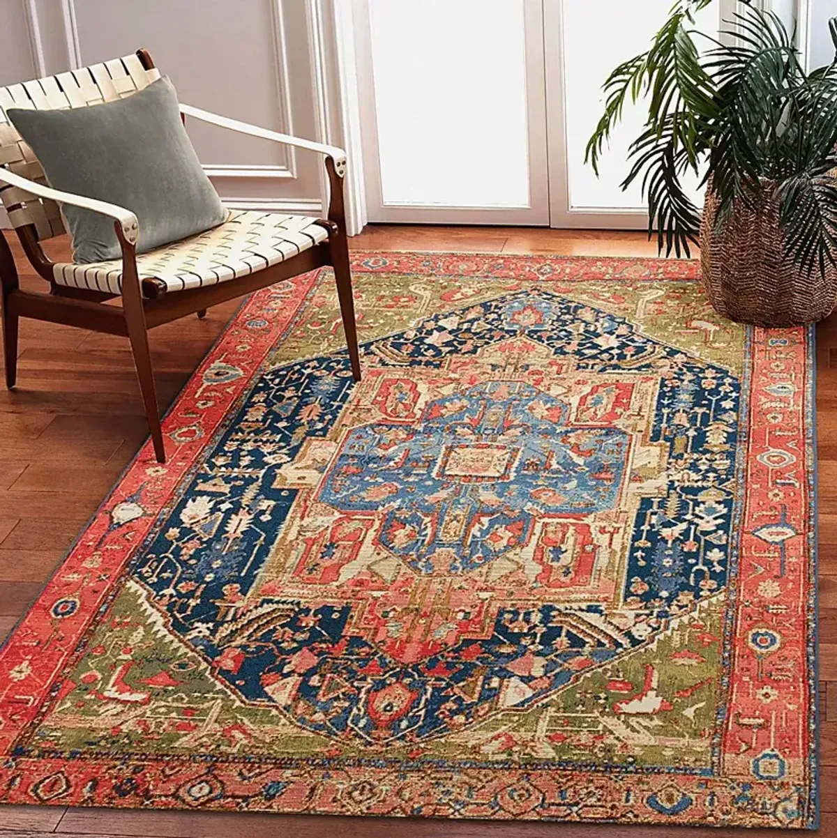 Chatmoss Red 7'10 x 9'10 Indoor/Outdoor Rug