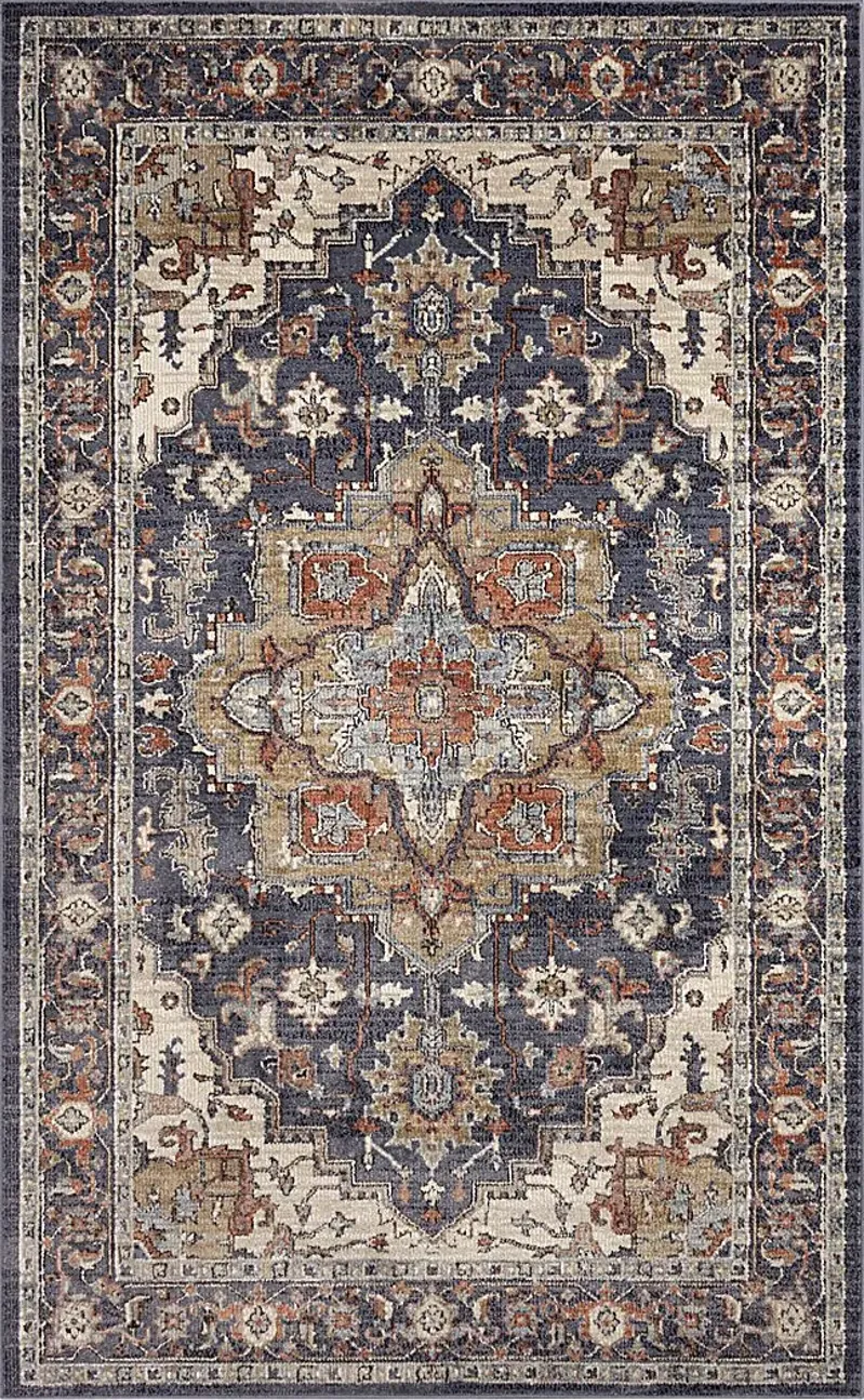 Paeris Navy 7'10 x 9'10 Rug