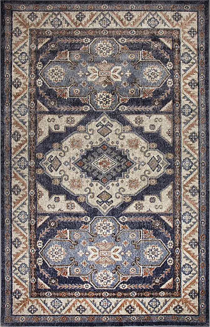 Devdan Blue 7'10 x 9'10 Rug