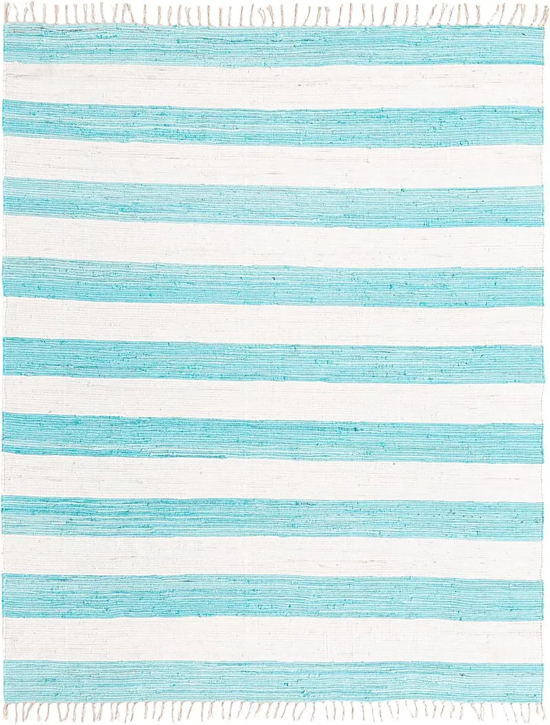 Reshay Turquoise 7'10 x 10' Rug