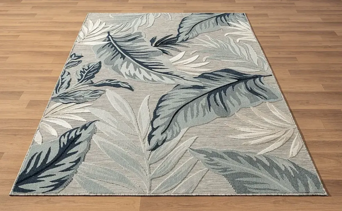 Mepini Cream 7'9 x 9'9 Indoor/Outdoor Rug