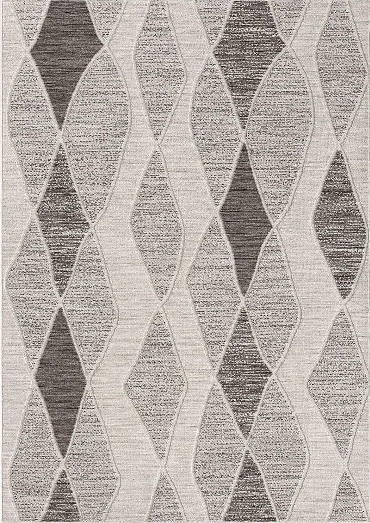 Boyale Gray 7'10 x 9'10 Indoor/Outdoor Rug