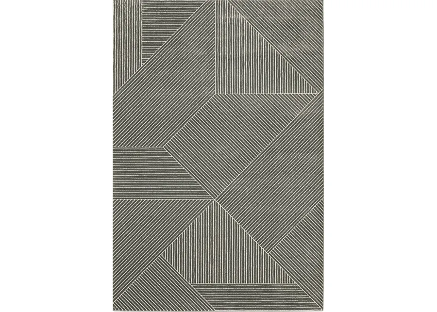 Merien Charcoal 7'10 x 10'10 Rug