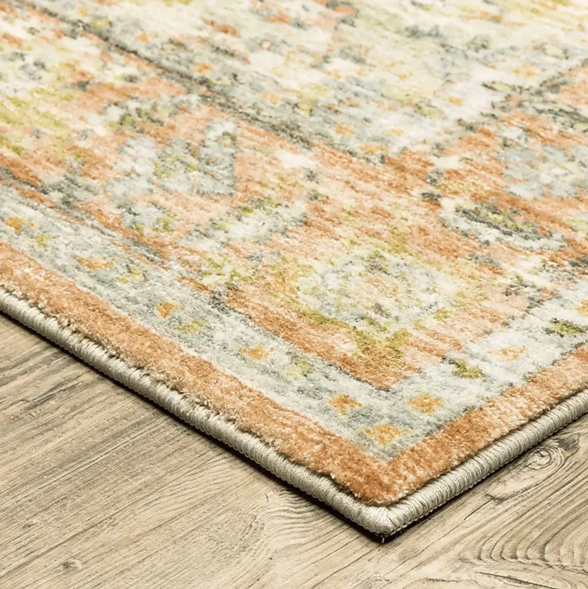 Kids Garden Treasures I Orange 7'5 x 10' Rug