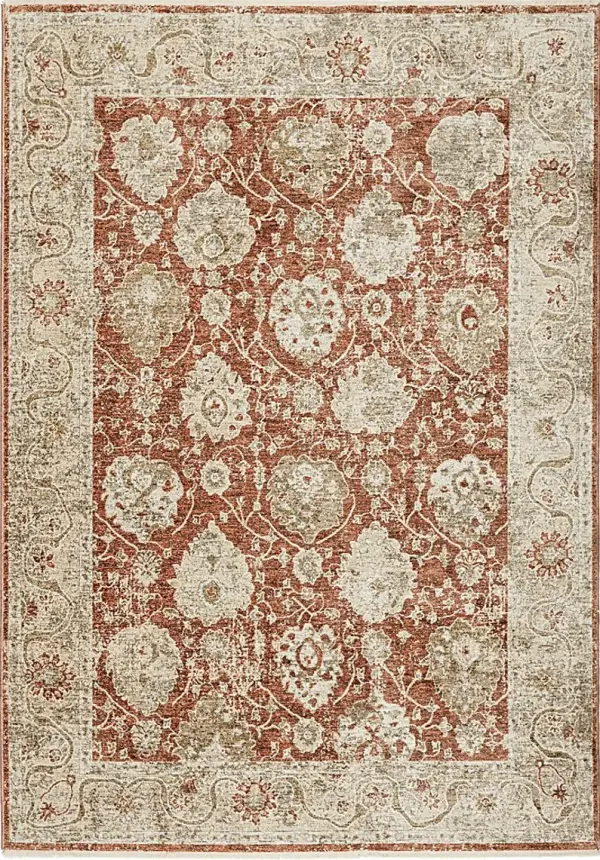 Barnwaki Red 7'10 x 10' Rug