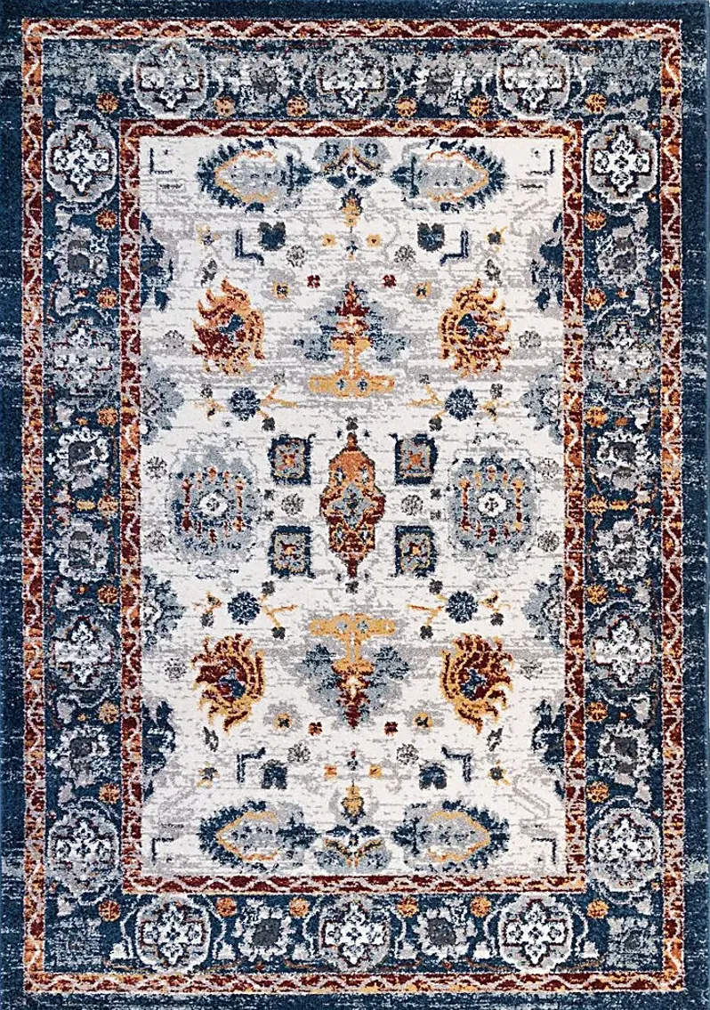 Bainney Blue 7'7 x 9'9 Rug