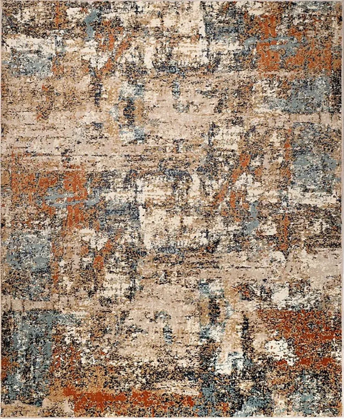 Plaiwich Orange 7'7 x 9'9 Rug