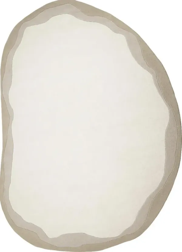 Petalshine Brown 8' x 10' Oval Rug