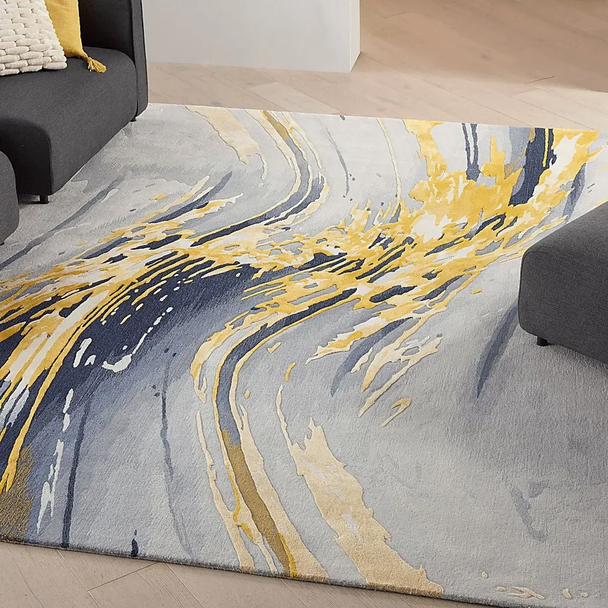 Wagim Gray/Gold 8'6 x 11'6 Rug