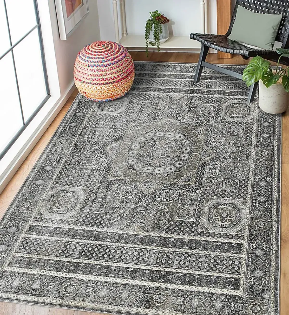 Haertley Charcoal 10'3 x 14'3 Rug