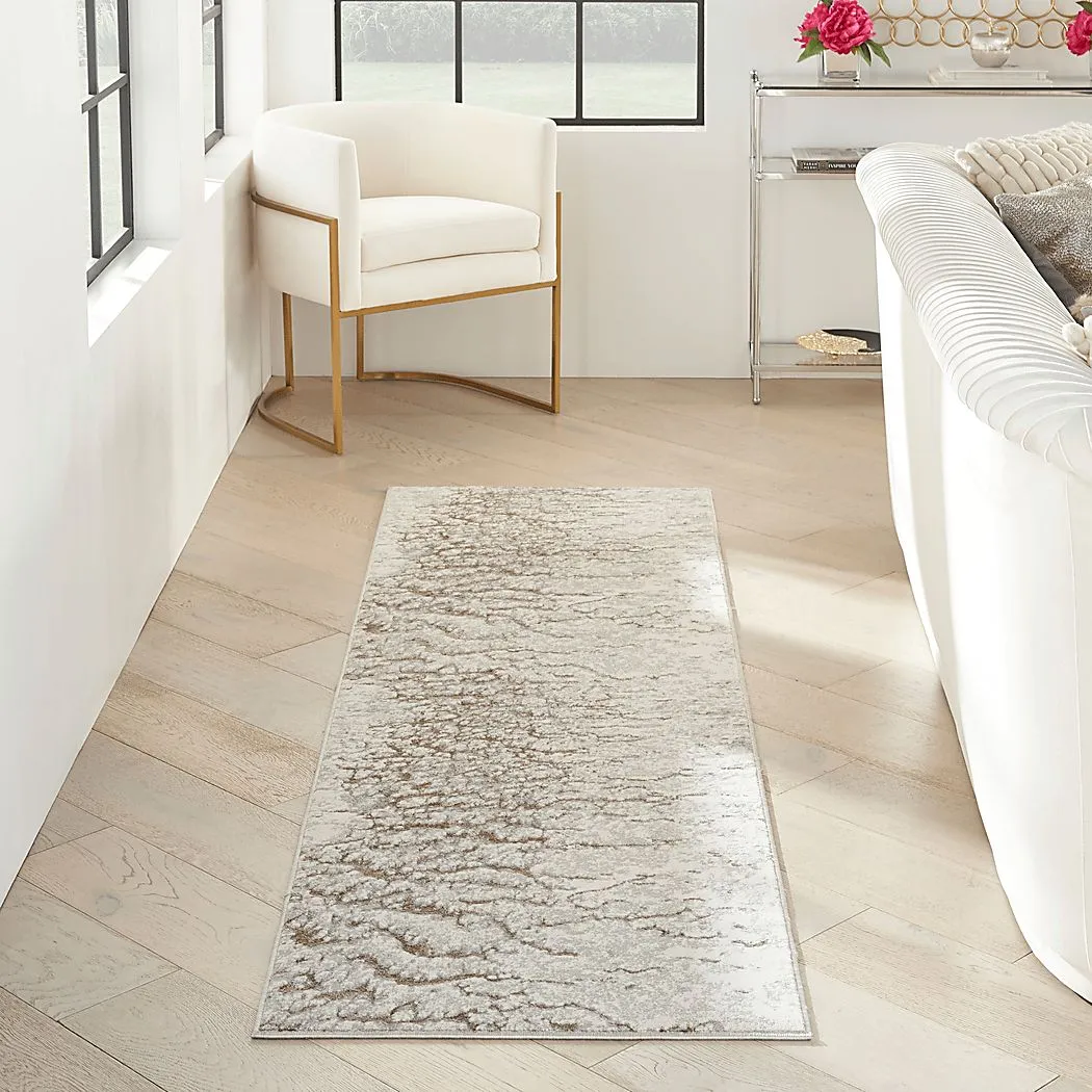 Banja Gray 2'2 x 7'6 Runner Rug