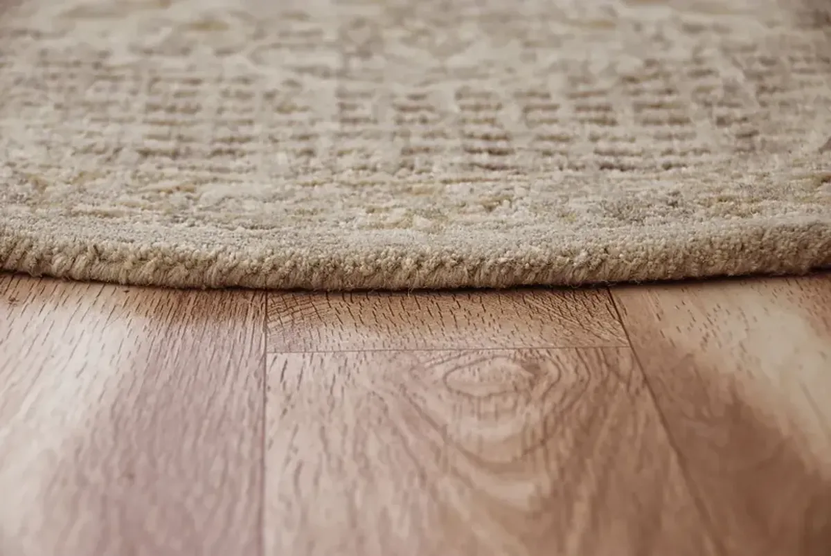 Wundar Beige 6' Round Rug