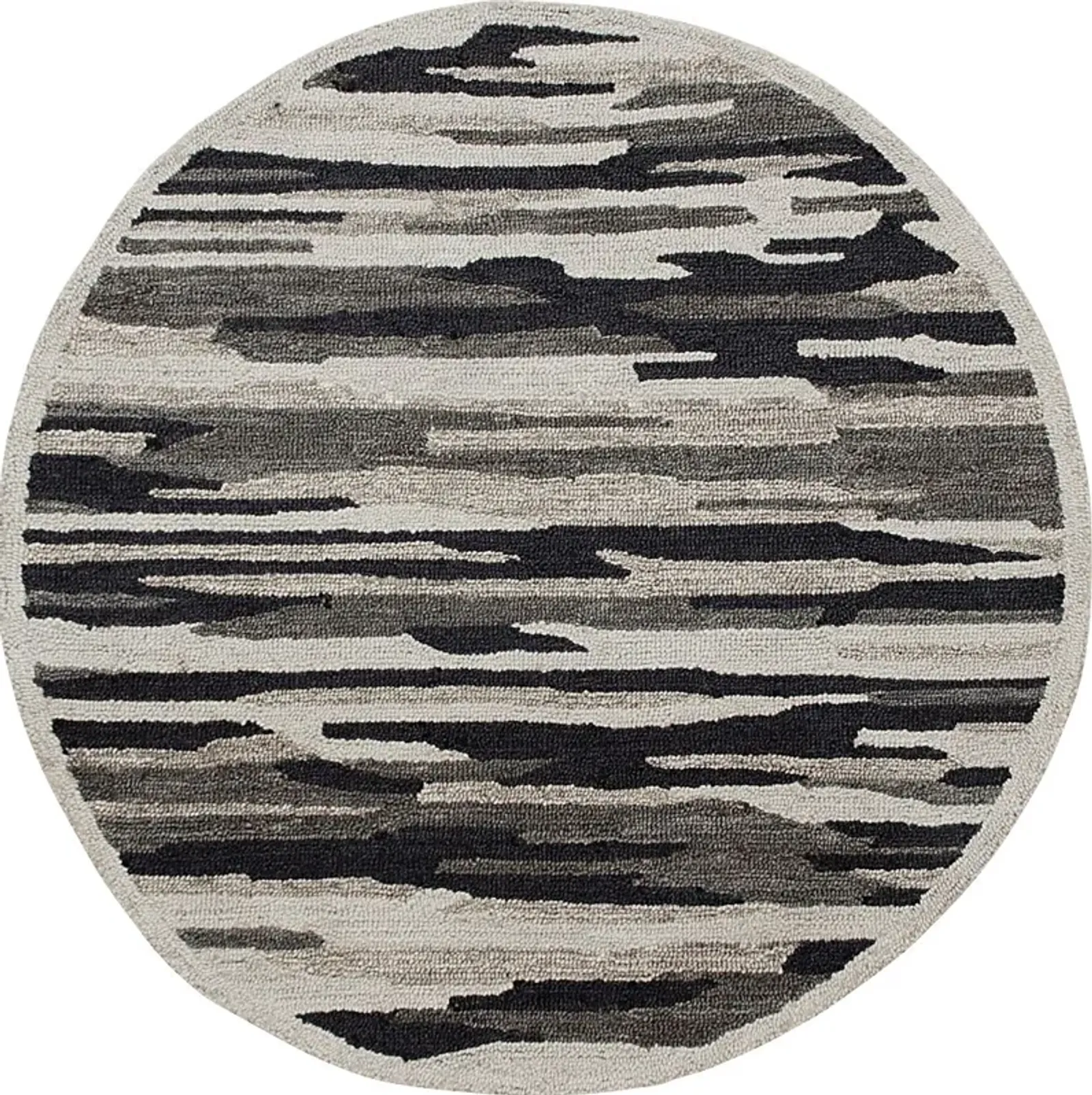 Keren Gray 4' Round Rug