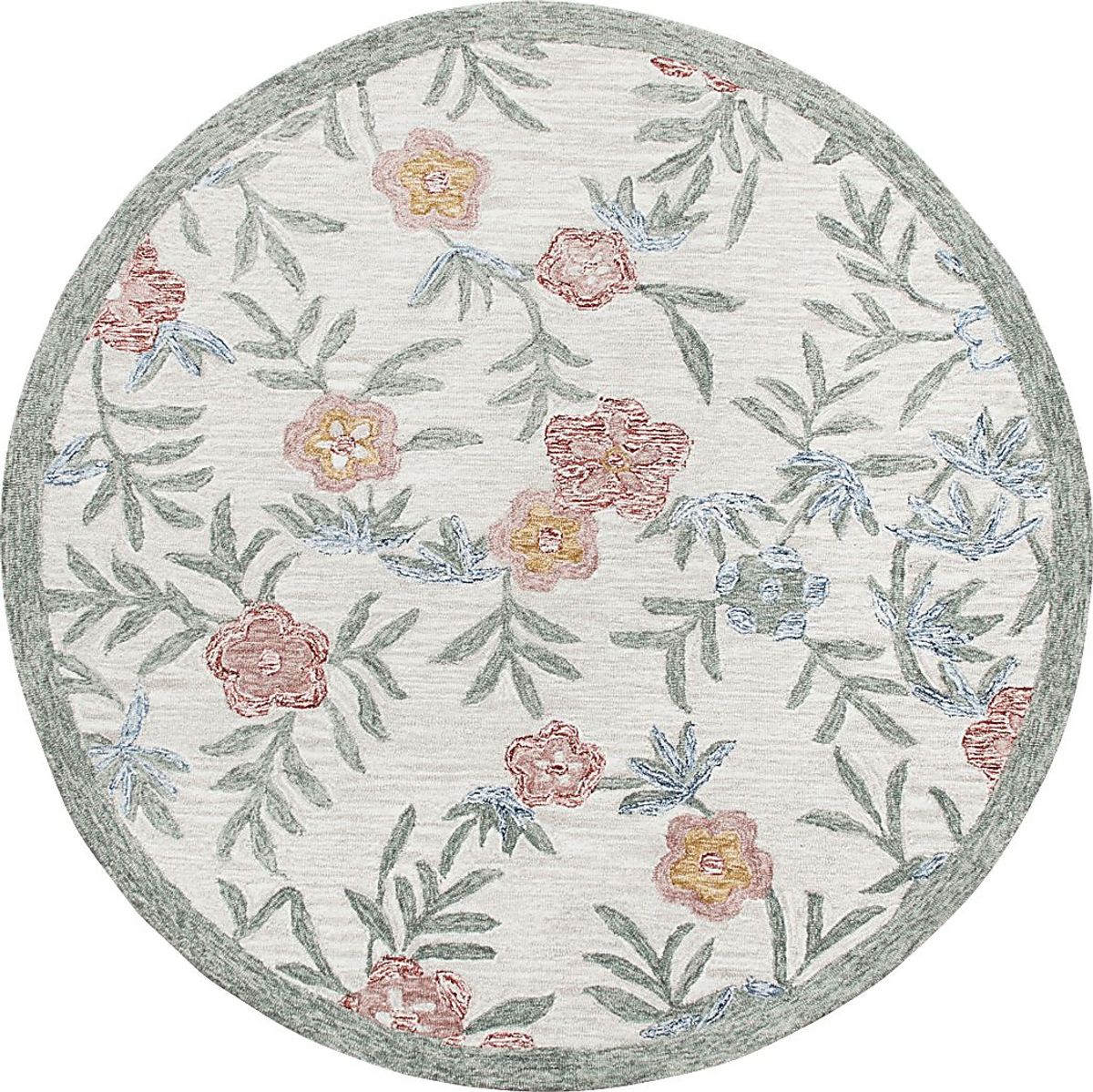 Lilybead Pink 4' Round Rug