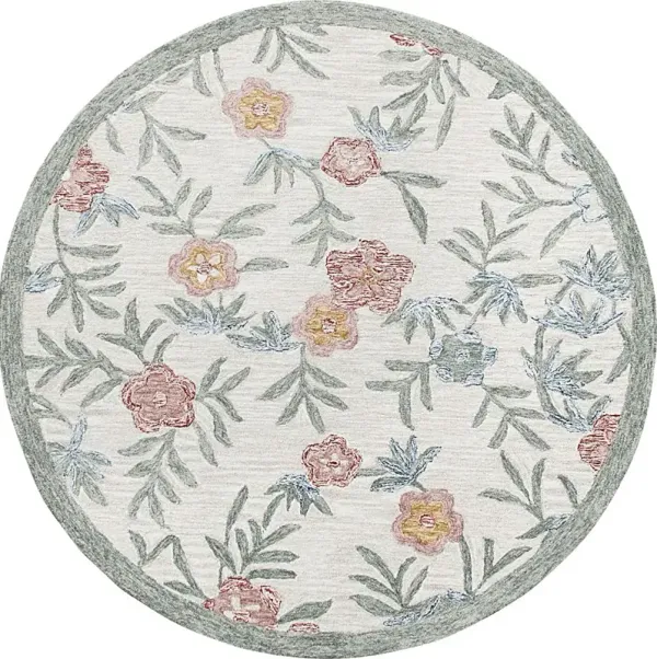 Lilybead Pink 6' Round Rug
