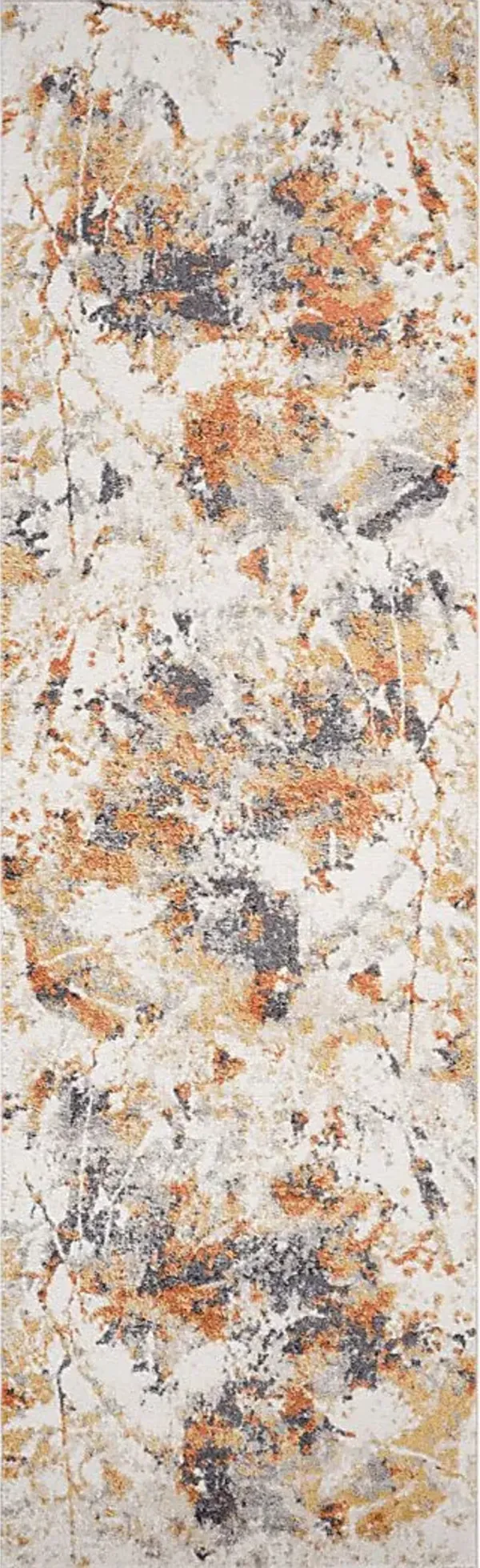 Merrane Orange 2'7 x 9' Runner Rug