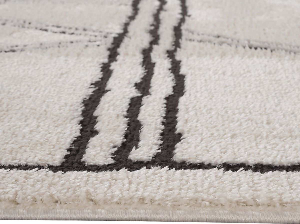 Kwaye White 2'6 x 10' Runner Rug