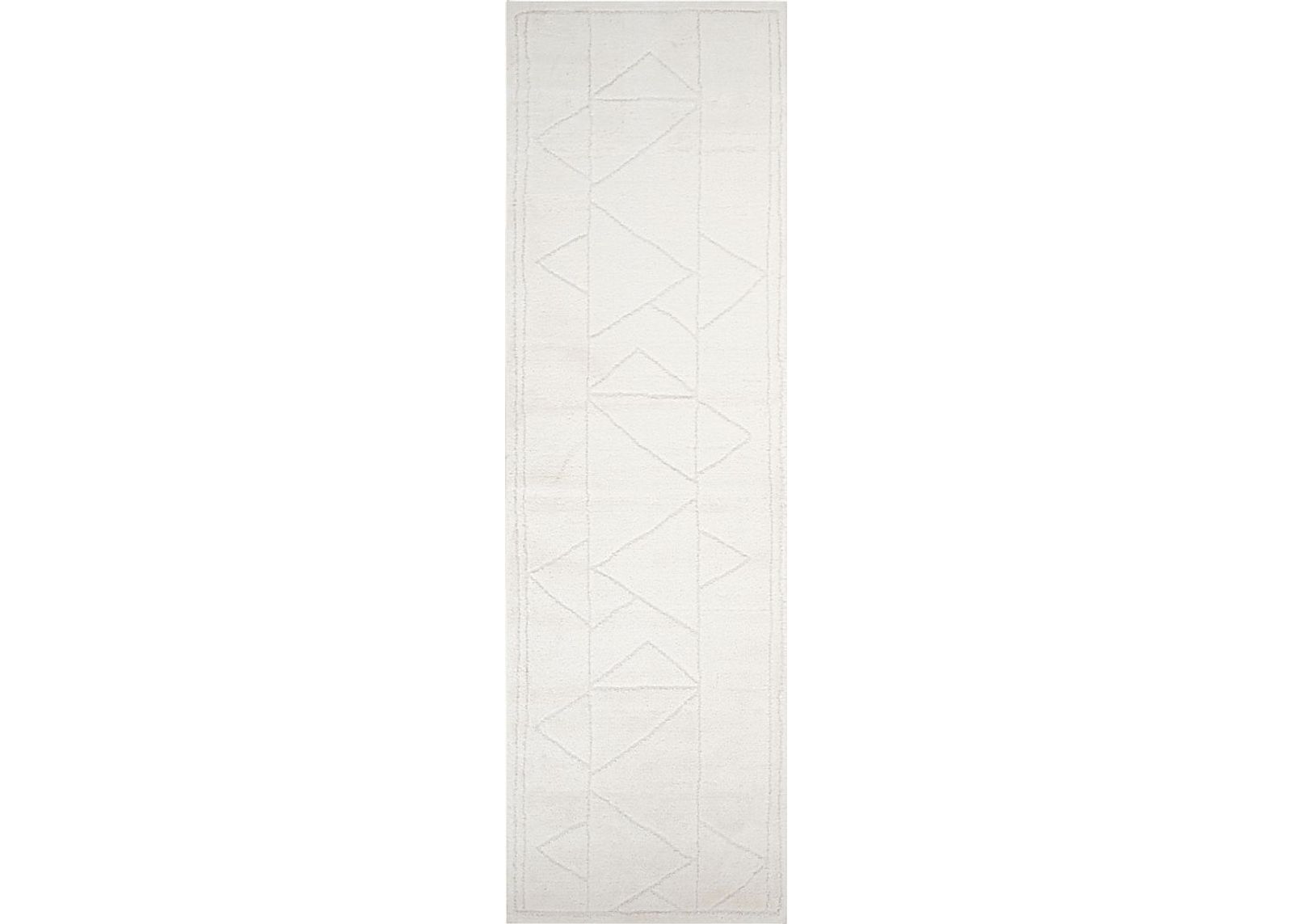 Damaray Ivory 2'6 x 10' Runner Rug