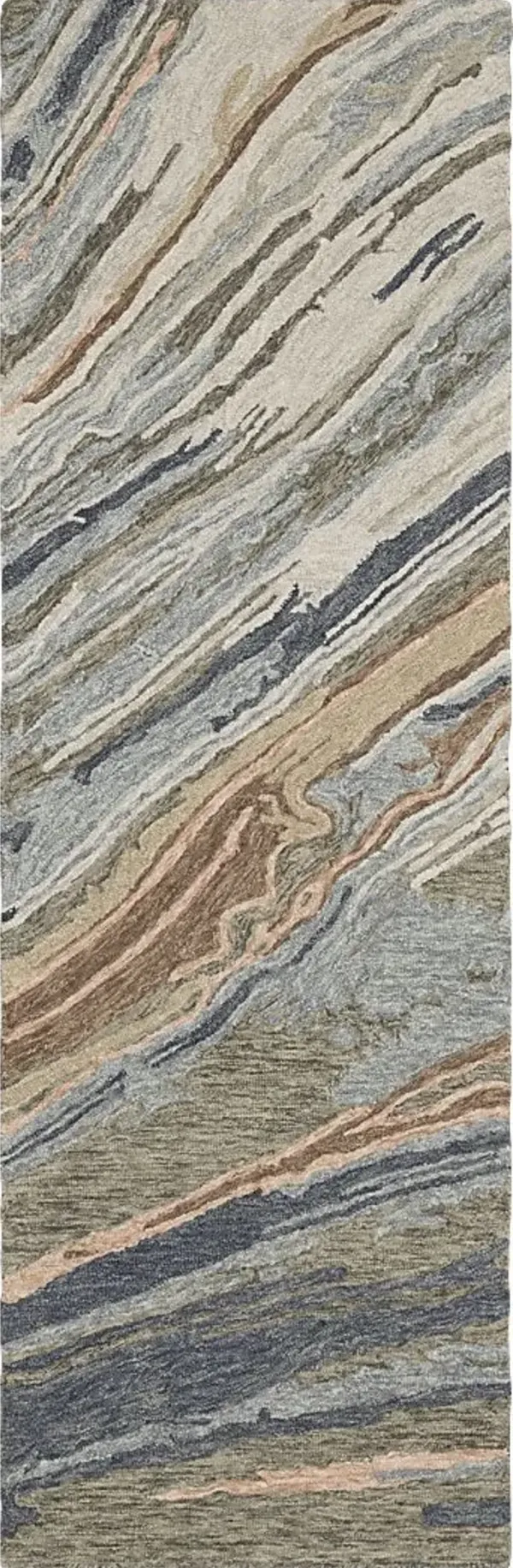 Lunabell Blue 2'6 x 8' Rug