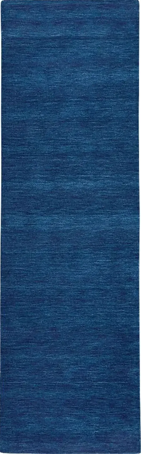 Takano Blue 2'6 x 8' Runner Rug