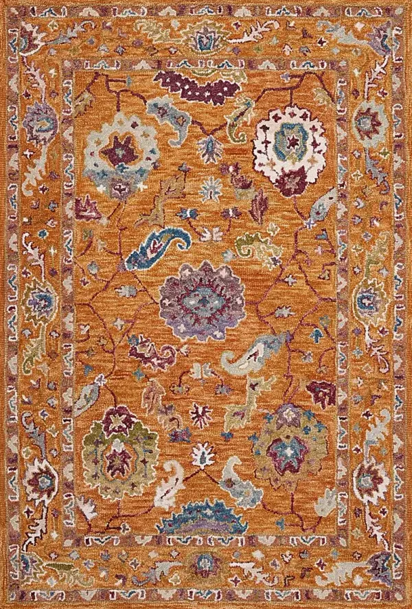 Anaia Orange 2'6 x 7'6 Rug