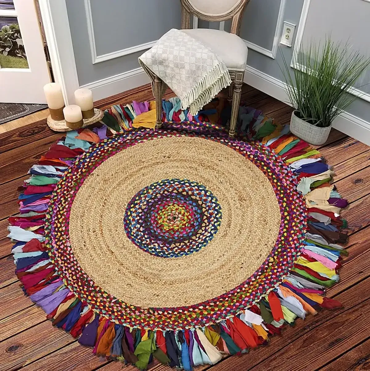 Sonaha Multi 3'6 Round Rug