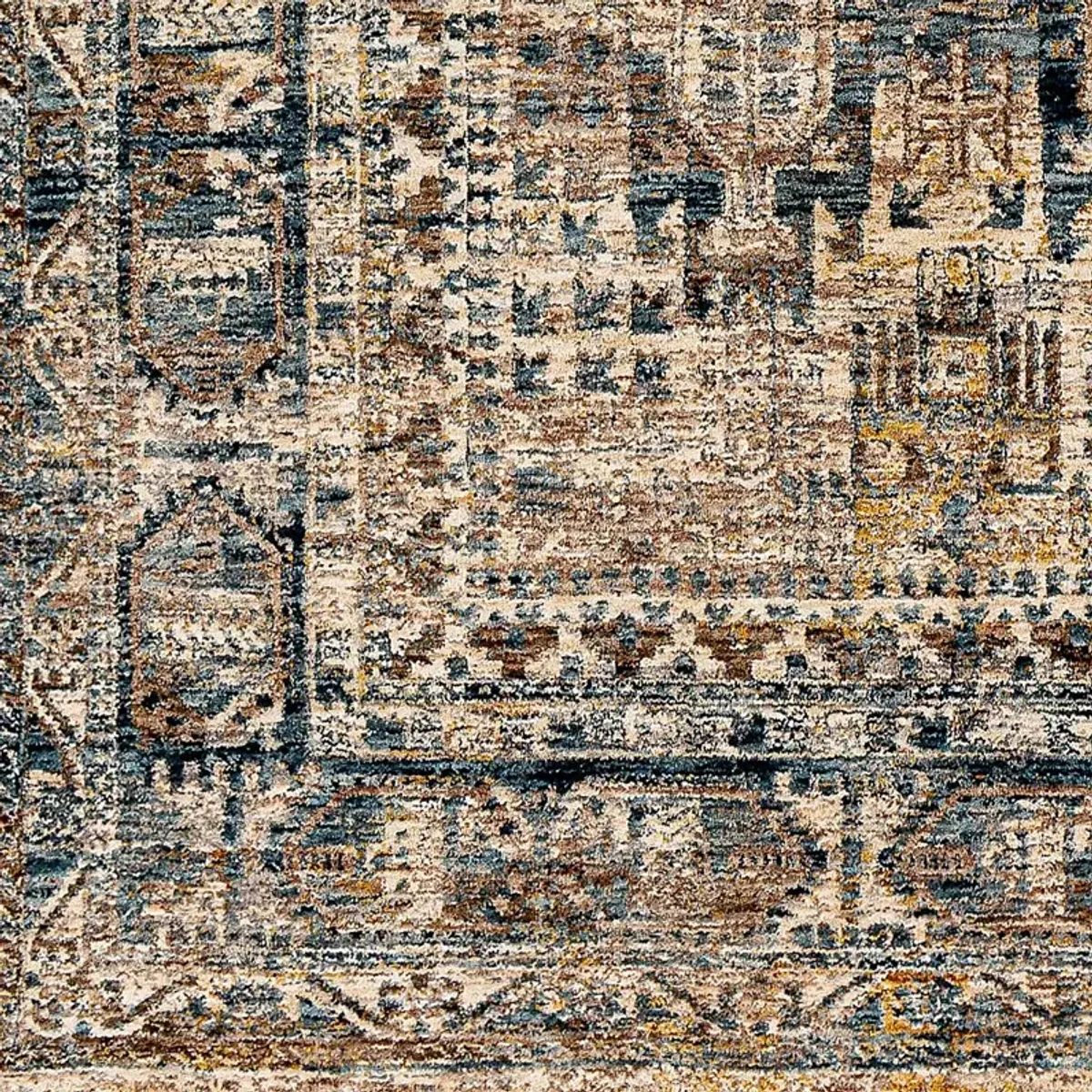 Falworth Blue 2'7 x 10' Runner Rug