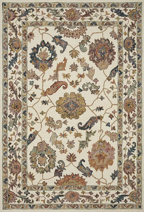 Anaia White 2'6 x 7'6 Rug