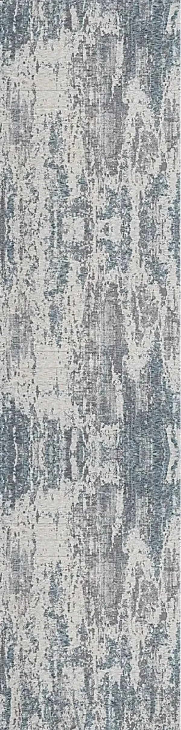 Weyson Gray/Blue 2'6 x 8' Runner Rug