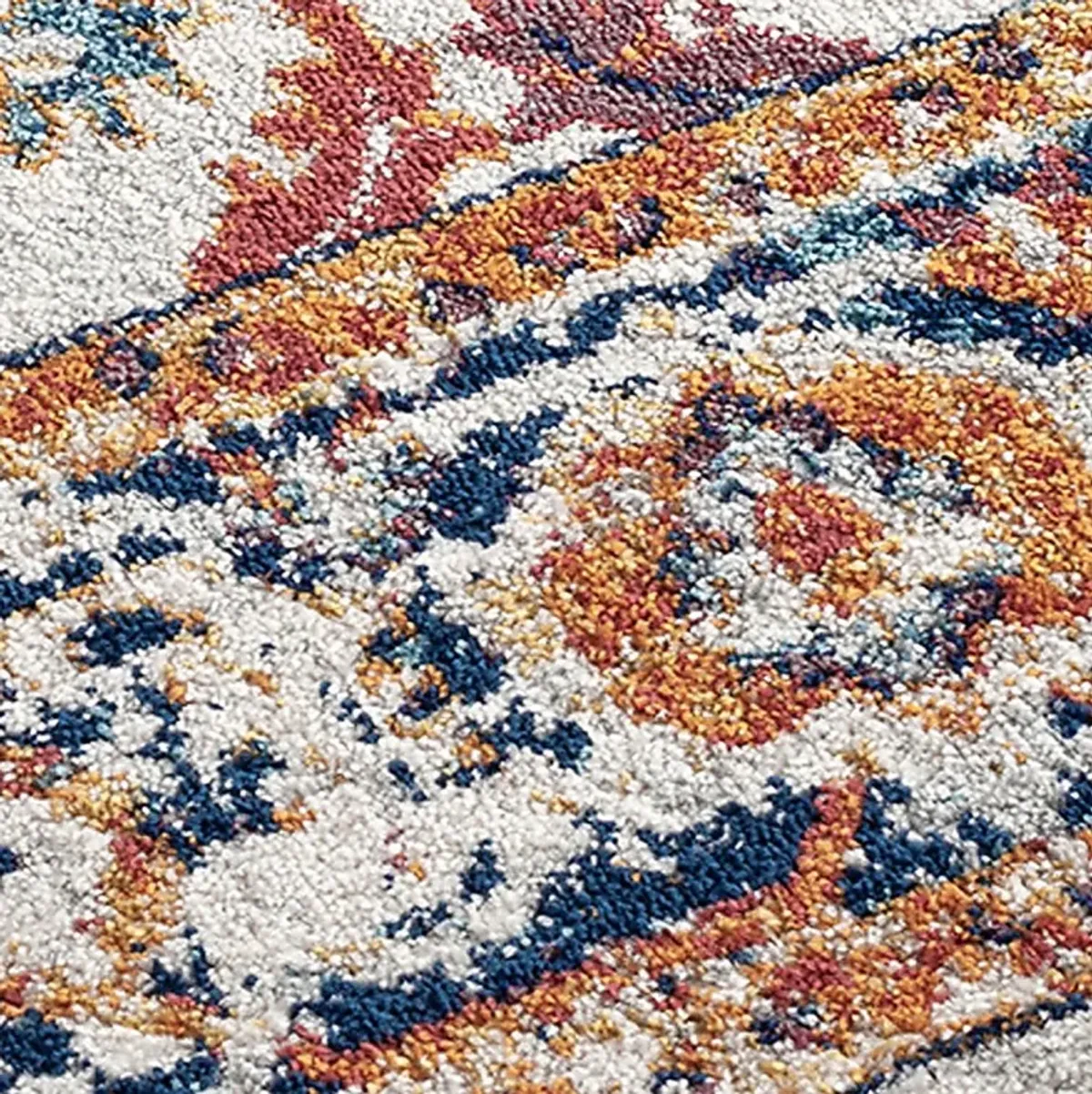Mulmeda Orange 2' x 6' Runner Rug