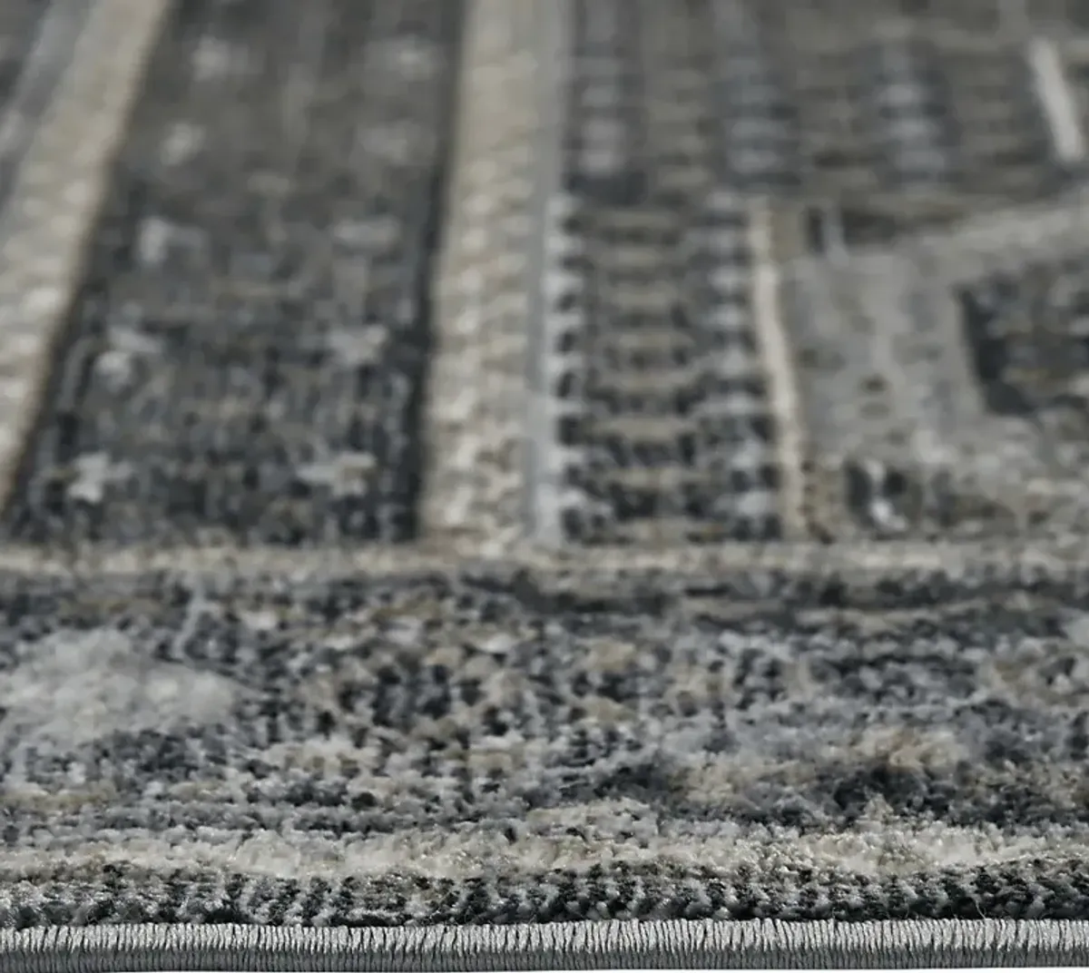 Haertley Charcoal 2'6 x 7'10 Runner Rug