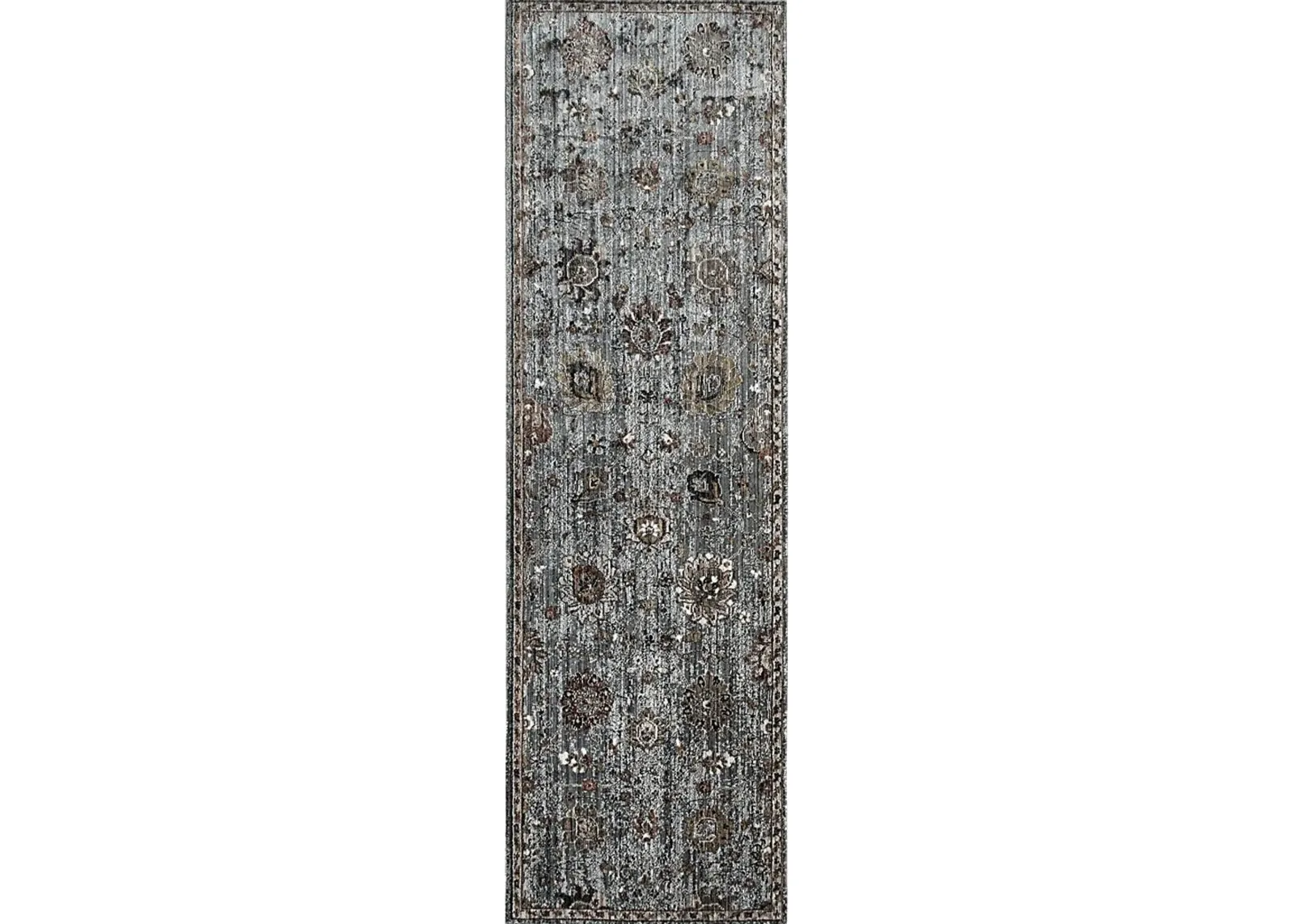 Dewmire Gray 2'6 x 7'10 Runner Rug