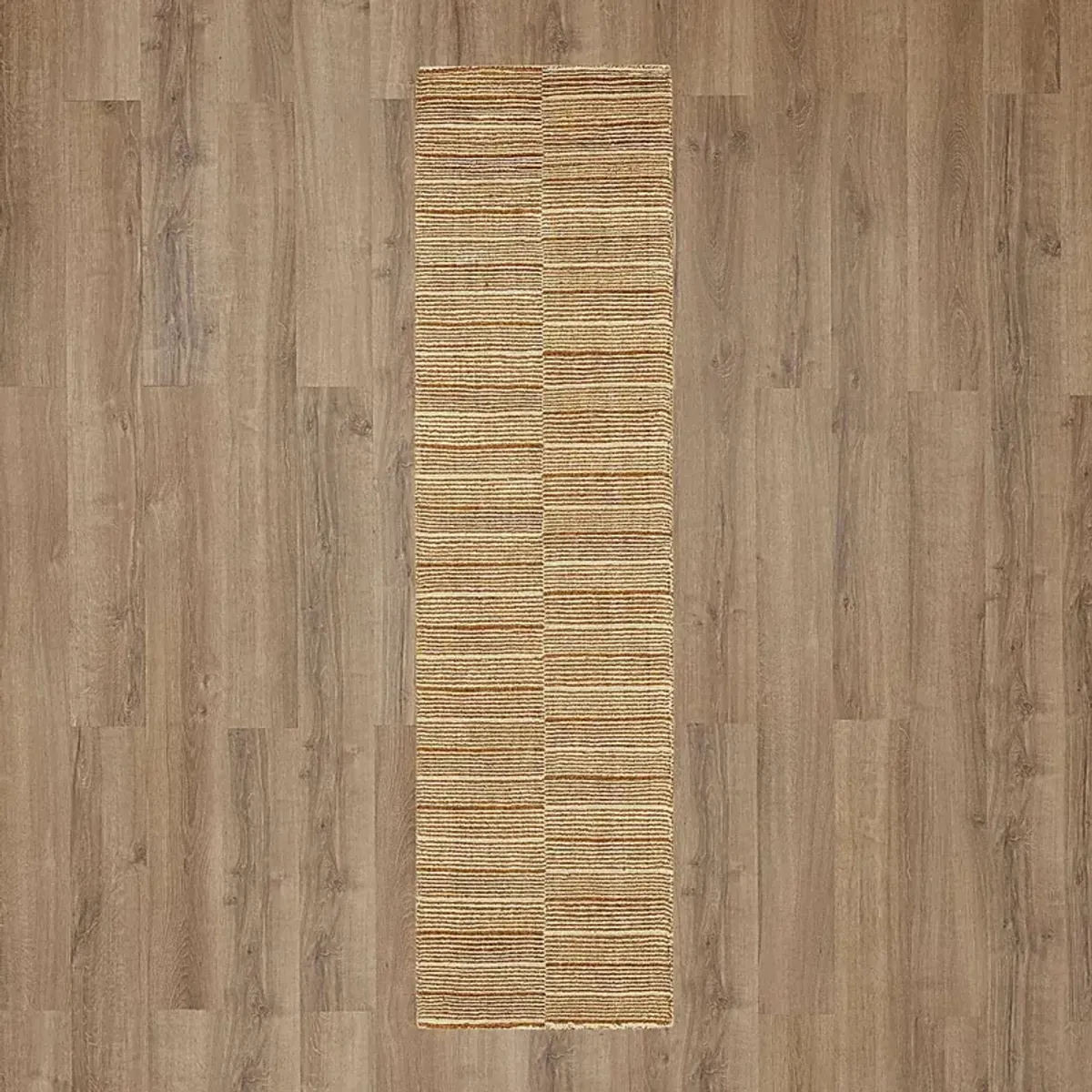 Bobby Berk Broken Stripe Brown 2' x 8' Runner Rug