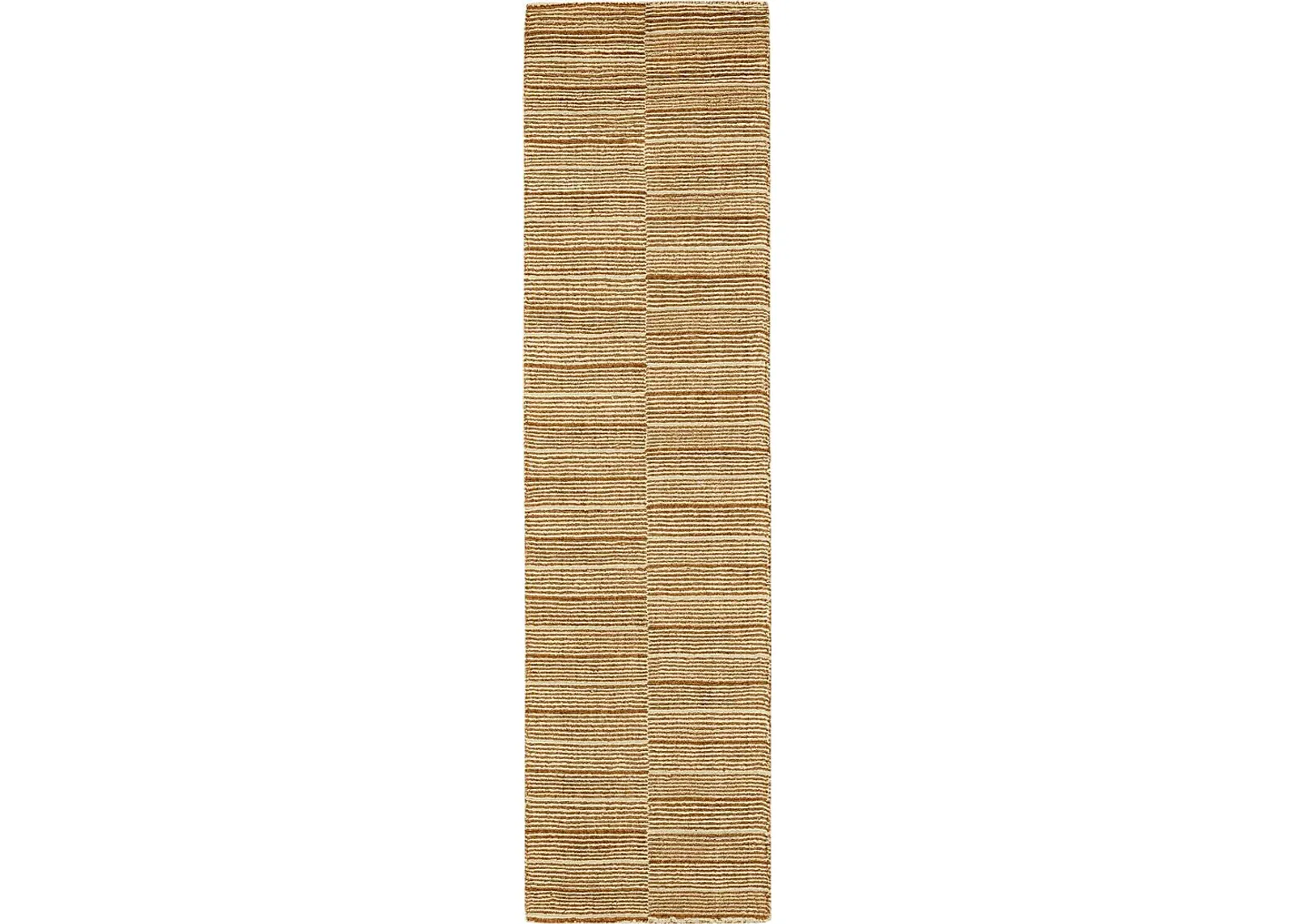 Bobby Berk Broken Stripe Brown 2' x 8' Runner Rug