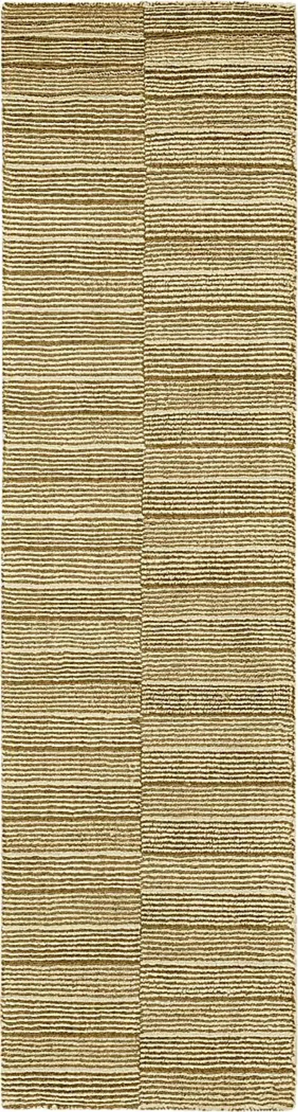 Bobby Berk Broken Stripe Gray 2' x 8' Runner Rug