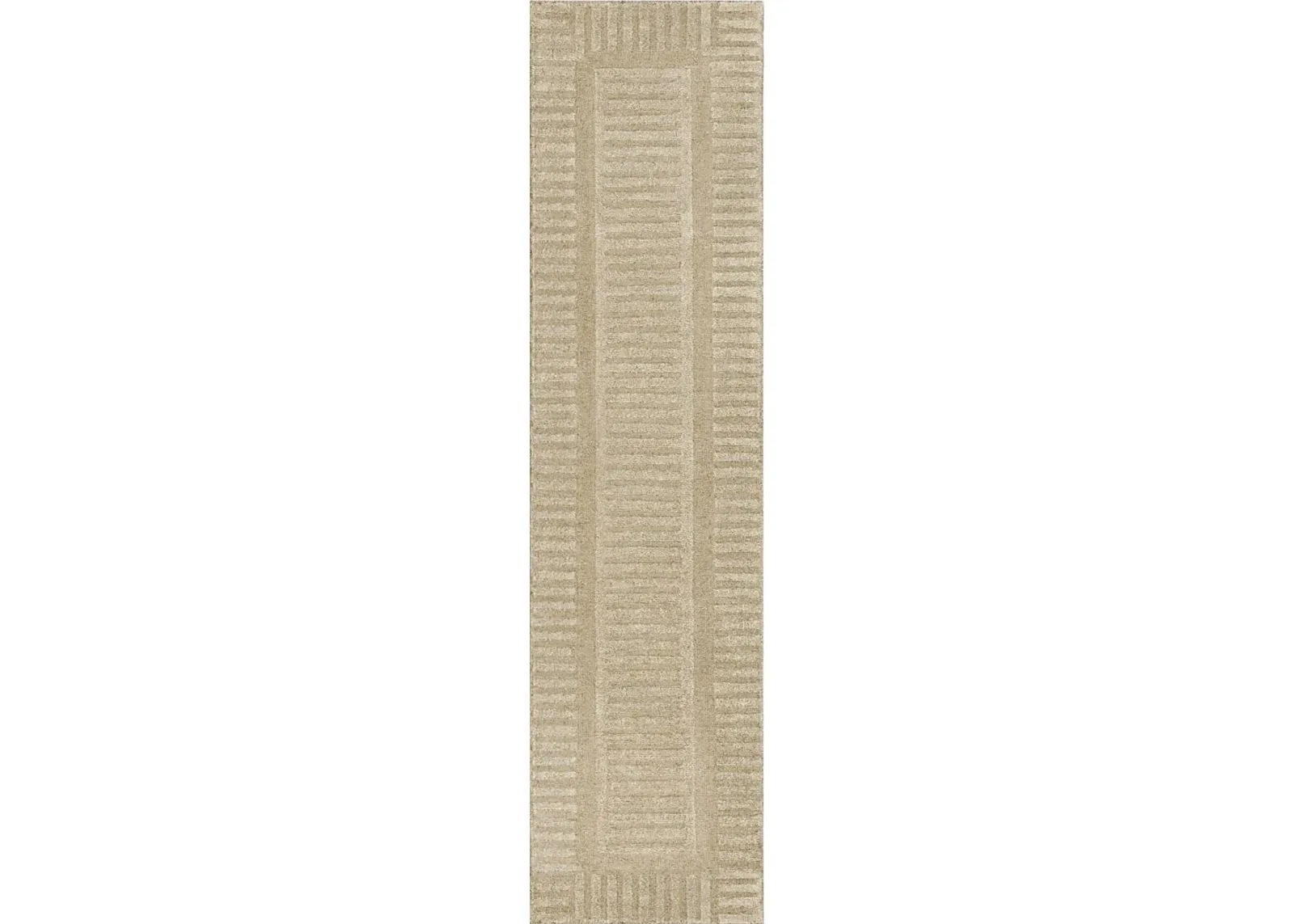 Bobby Berk Terra Firma Ivory 2' x 8' Runner Rug