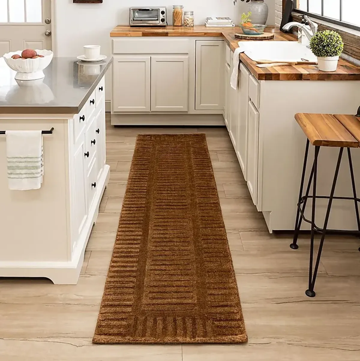 Bobby Berk Terra Firma Rust 2' x 8' Runner Rug