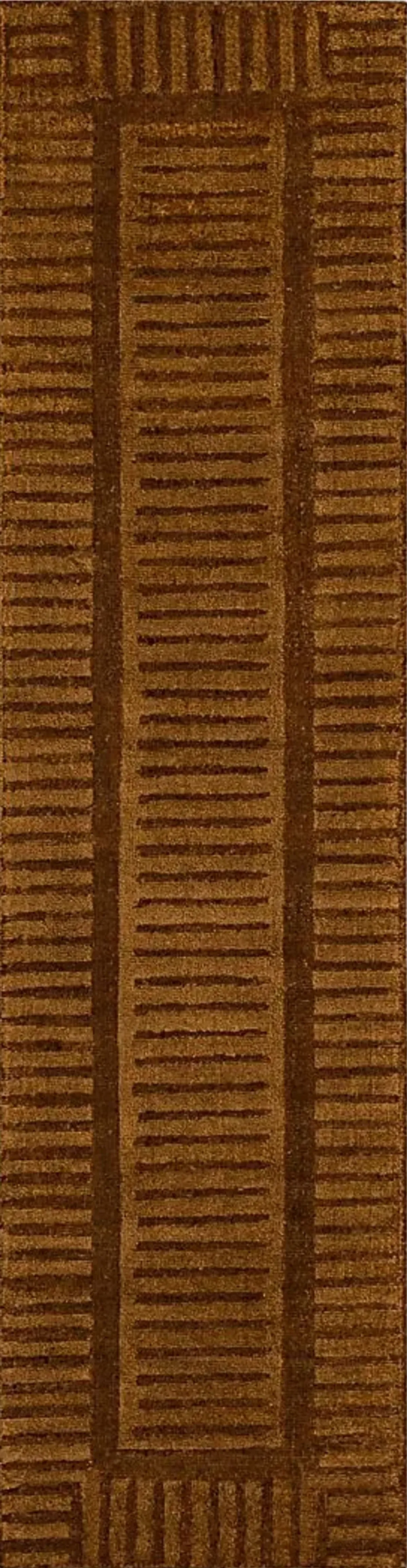 Bobby Berk Terra Firma Rust 2' x 8' Runner Rug