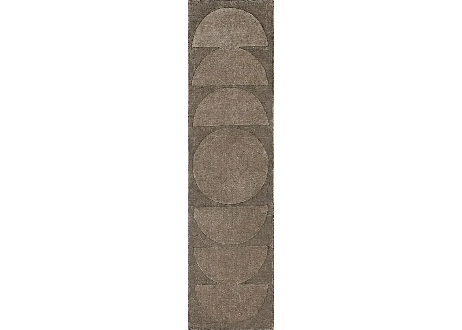 Bobby Berk Luna Sol Brown 2' x 8' Runner Rug