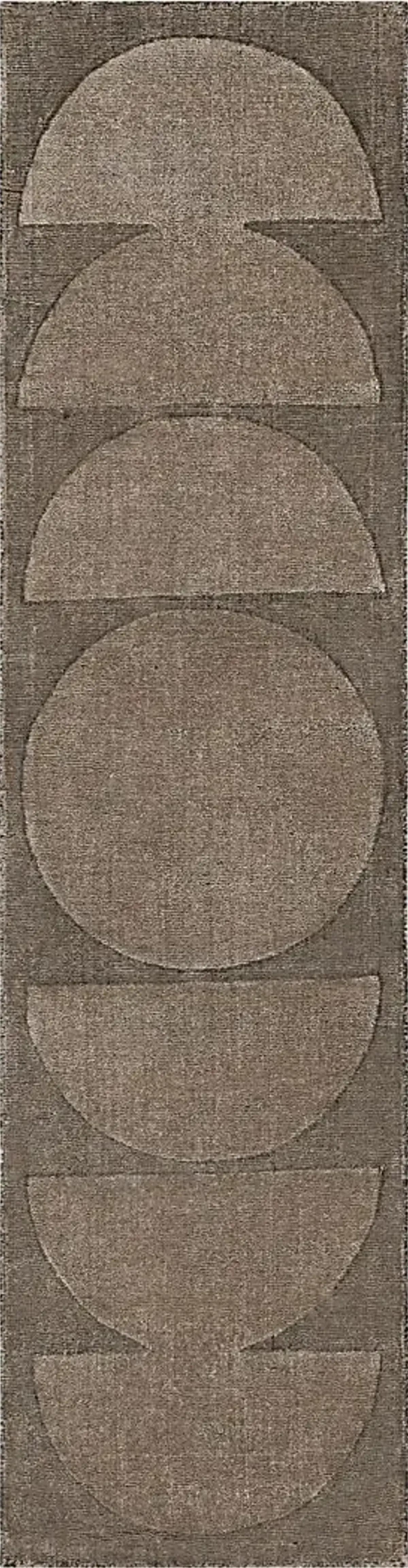 Bobby Berk Luna Sol Brown 2' x 8' Runner Rug