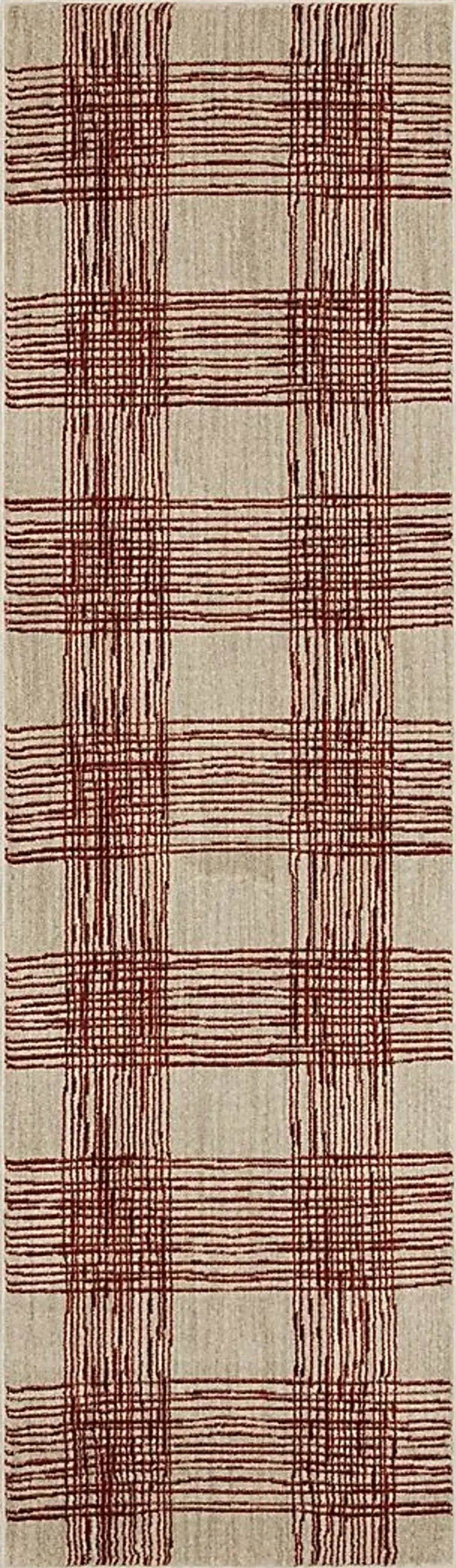 Bobby Berk Fontana Lane Orange 2'4 x 7'10 Runner Rug