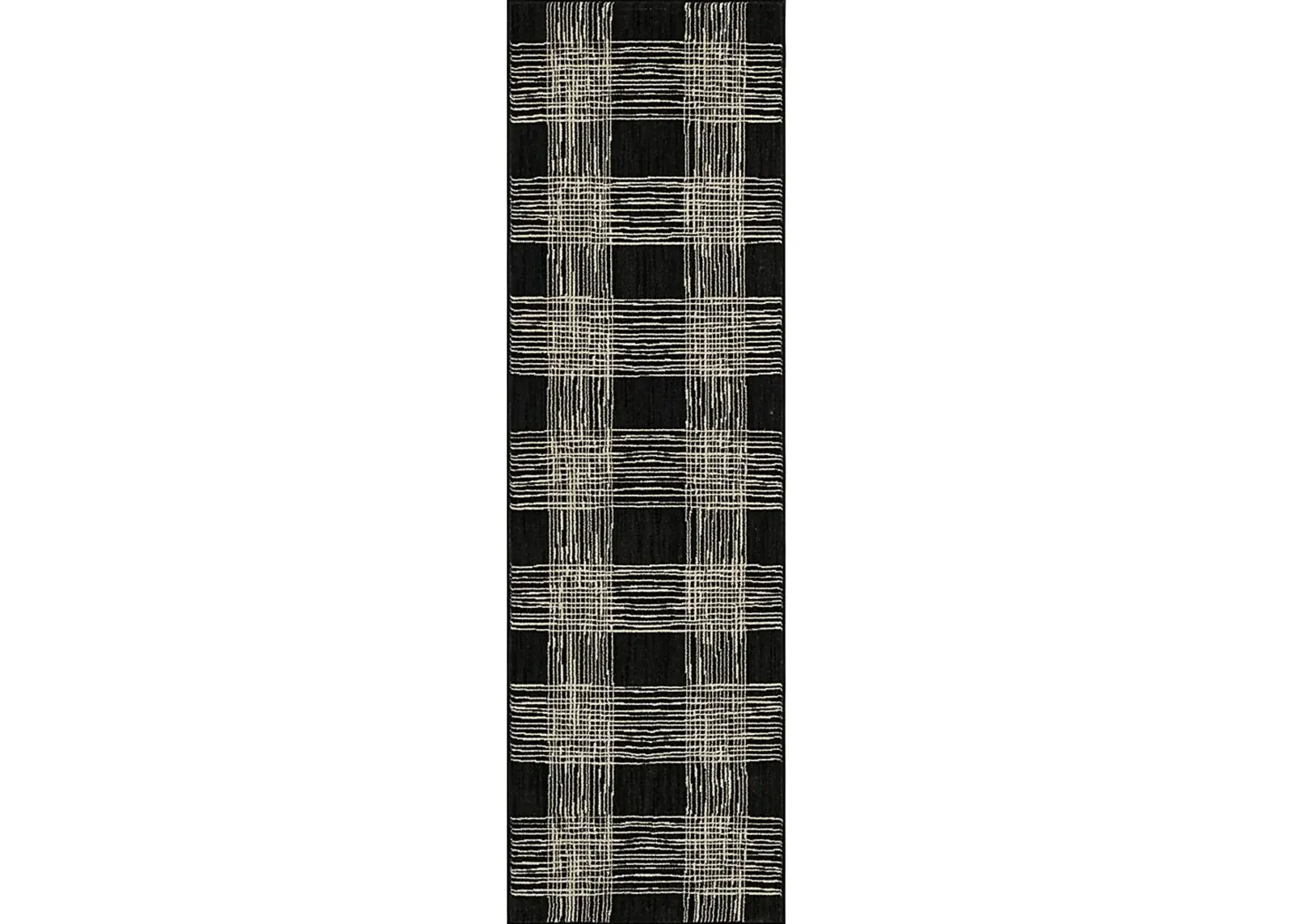 Bobby Berk Fontana Lane Black 2'4 x 7'10 Runner Rug