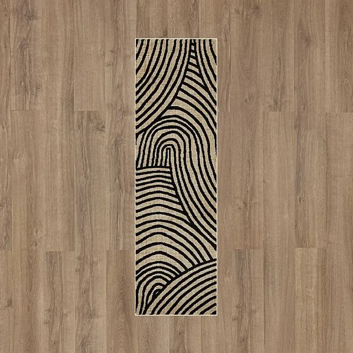 Bobby Berk Remolino Black 2'4 x 7'10 Runner Rug