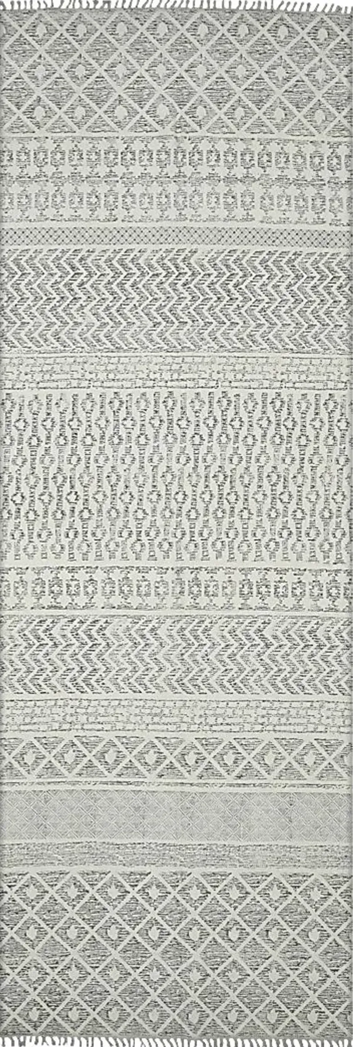 Izola Gray 2'6 x 8' Rug