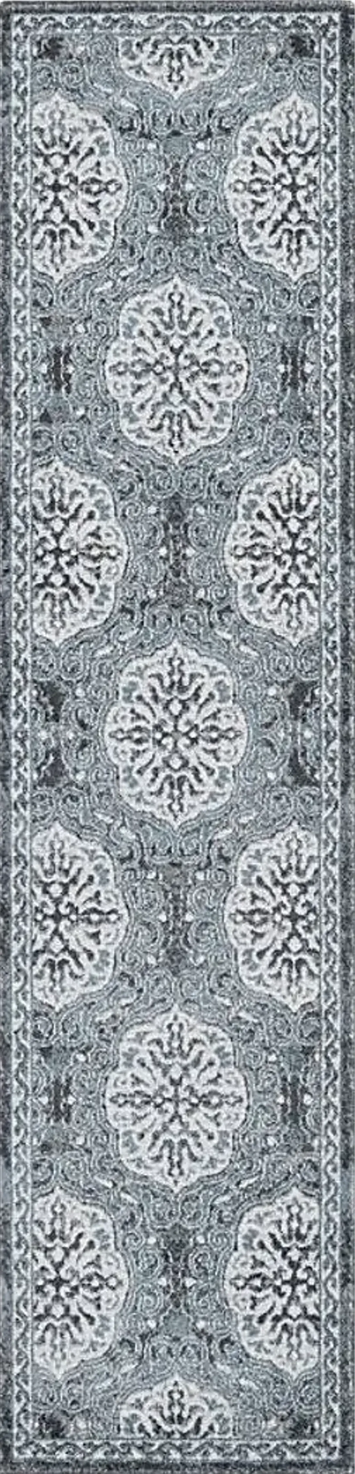 Gemse Blue 2'6 x 10'3 Rug