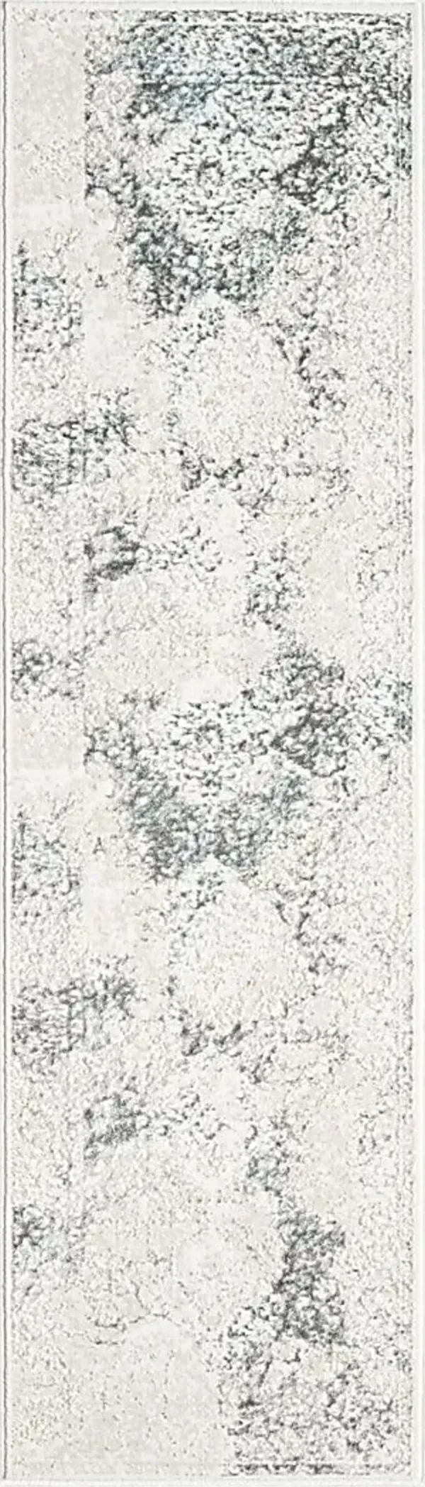 Digsoll Ivory/Gray 2' x 7' Runner Rug