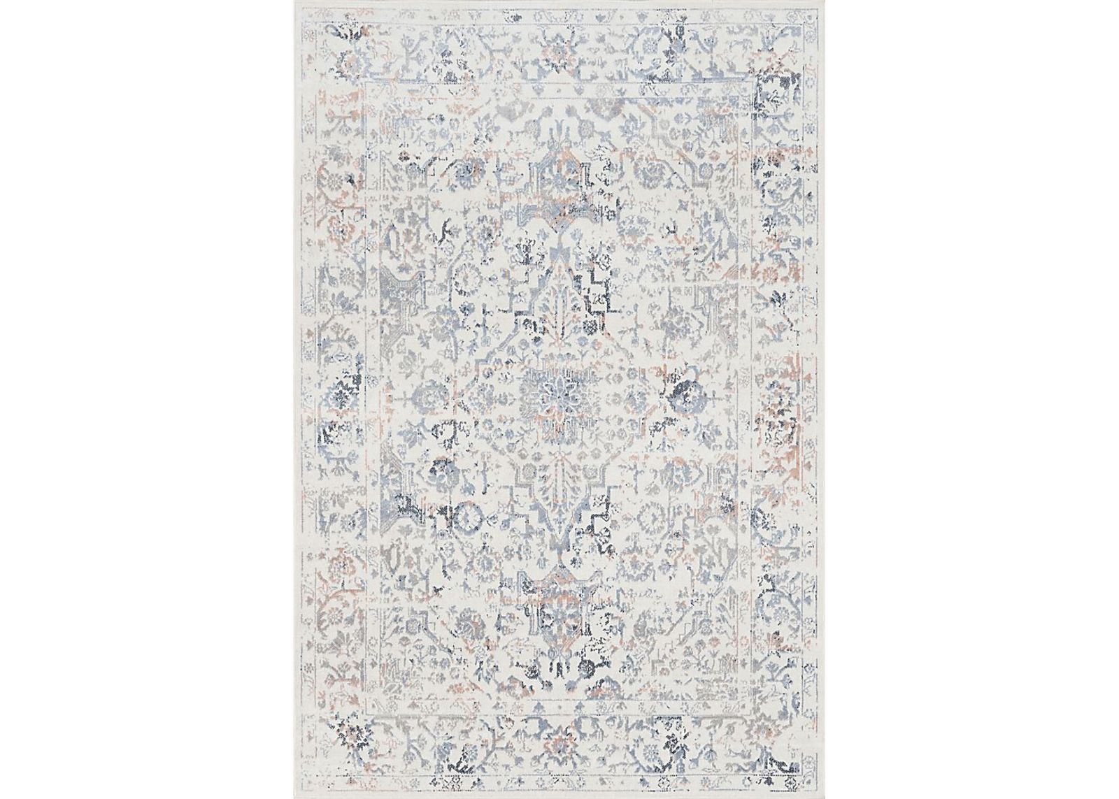 Vellitu Blue 2'8 x 6' Runner Rug